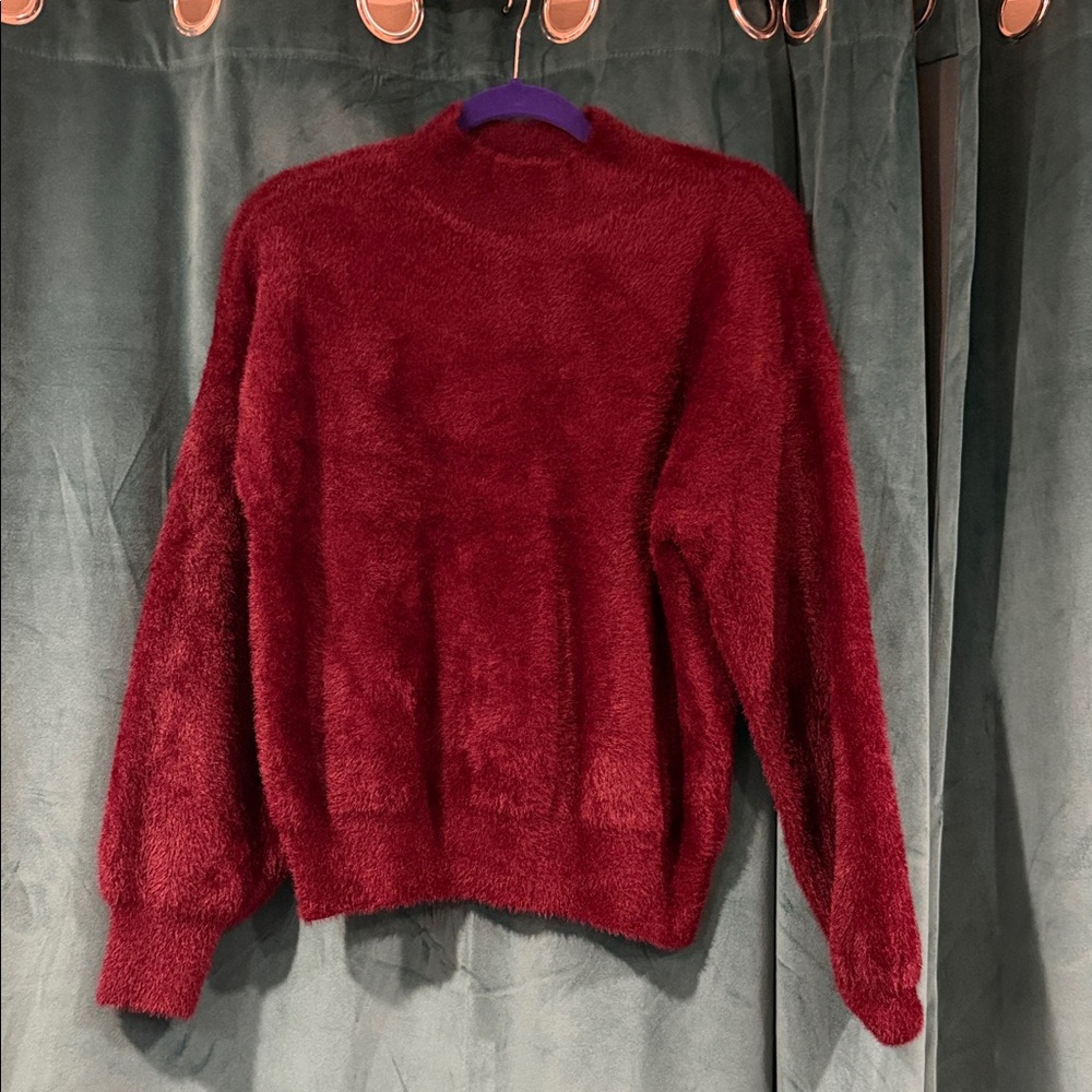 Cozy Burgundy Sweater